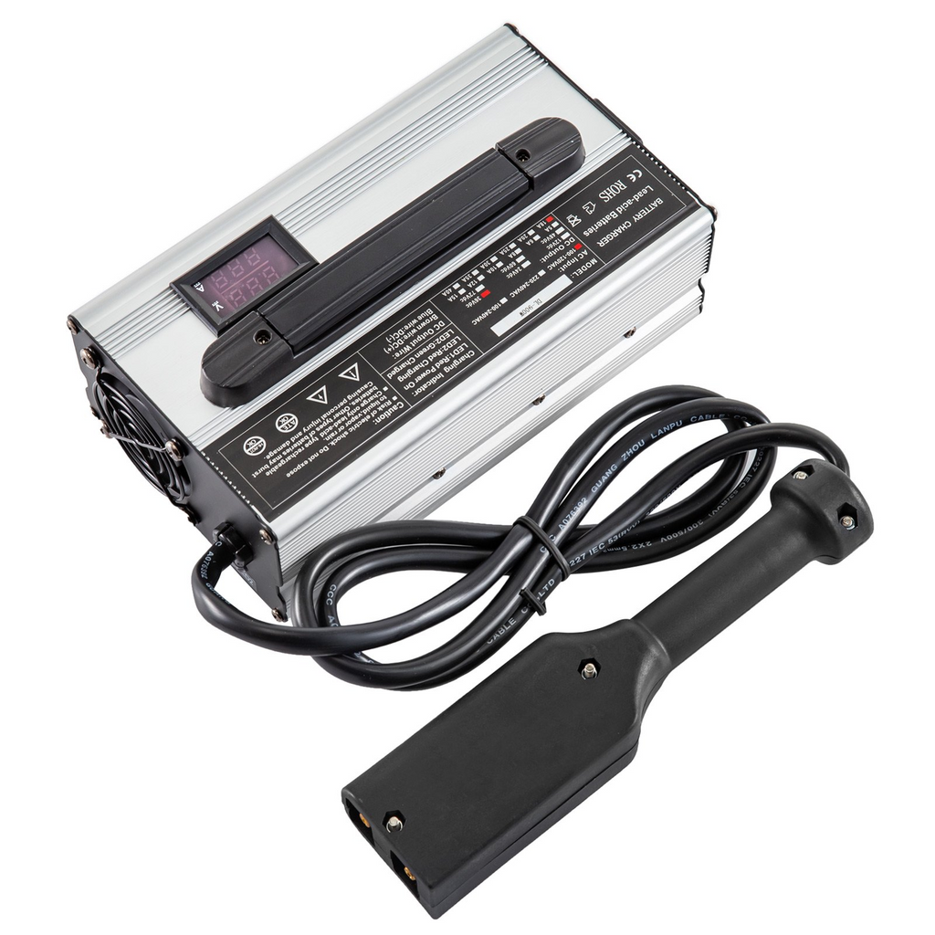 Cargador de batería para carrito de golf VEVOR de 36 V y 18 A con enchufe Powerwise y luces indicadoras LED