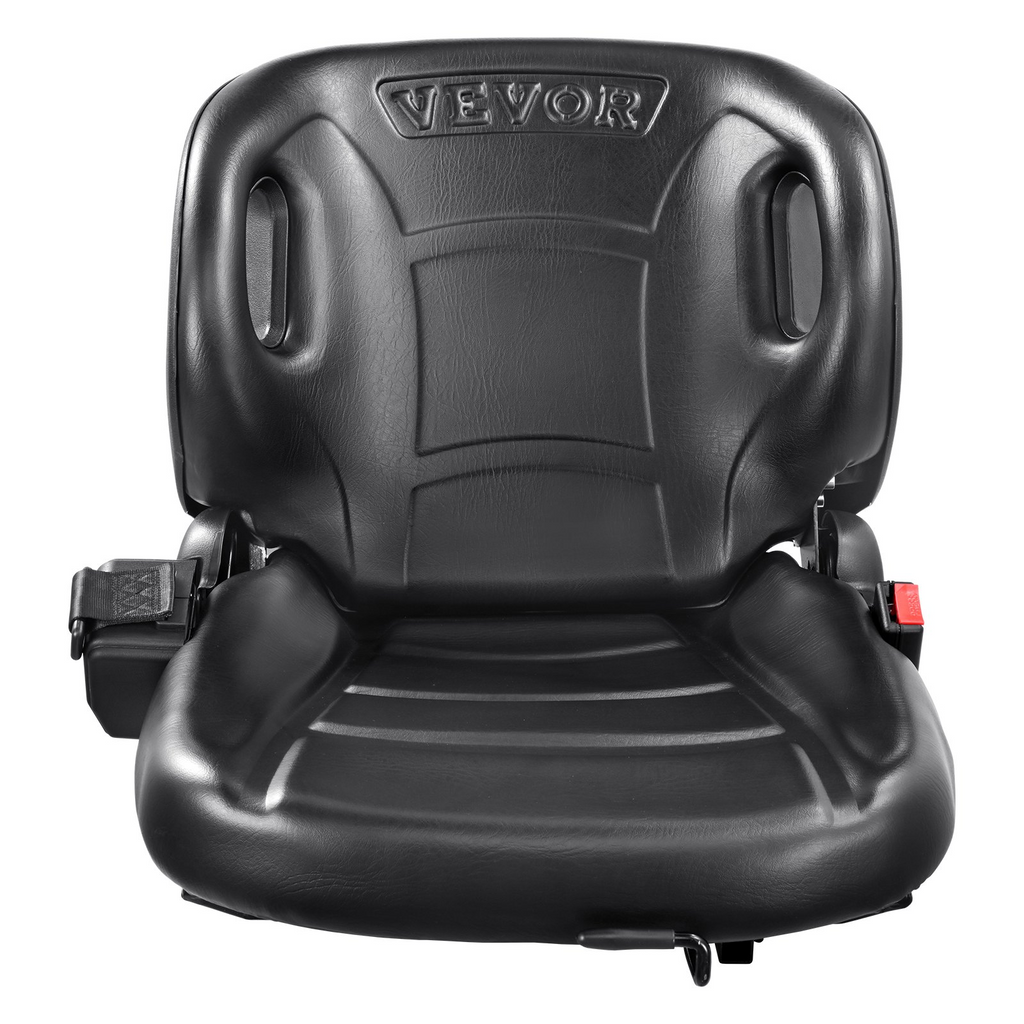 Asiento de carretilla elevadora universal VEVOR con respaldo en ángulo ajustable microinterruptor y cinturón de seguridad