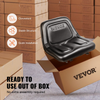 Asiento de tractor universal VEVOR con ranura extendida de 6,3 a 11,8 pulgada