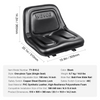 Asiento de tractor universal VEVOR con ranura extendida de 6,3 a 11,8 pulgada