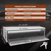 VEVOR Caja de almacenamiento para debajo de la carrocería de camión 60" × 24" × 24"