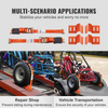 Kit de amarre de cuñas para ruedas VEVOR de 2" x 96" para ruedas de 10" a 23" ATV UTV