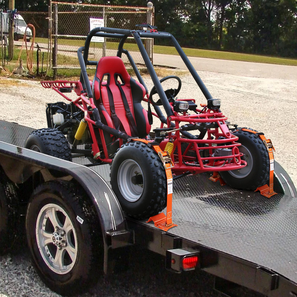 Kit de amarre de cuñas para ruedas VEVOR de 2" x 96" para ruedas de 10" a 23" ATV UTV