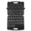 Juego de dados de impacto VEVOR de 3/8" SAE 1/4"-3/4" y métrico 6-19 mm 90 piezas