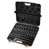Juego de dados de impacto VEVOR de 3/8" SAE 1/4"-3/4" y métrico 6-19 mm 90 piezas