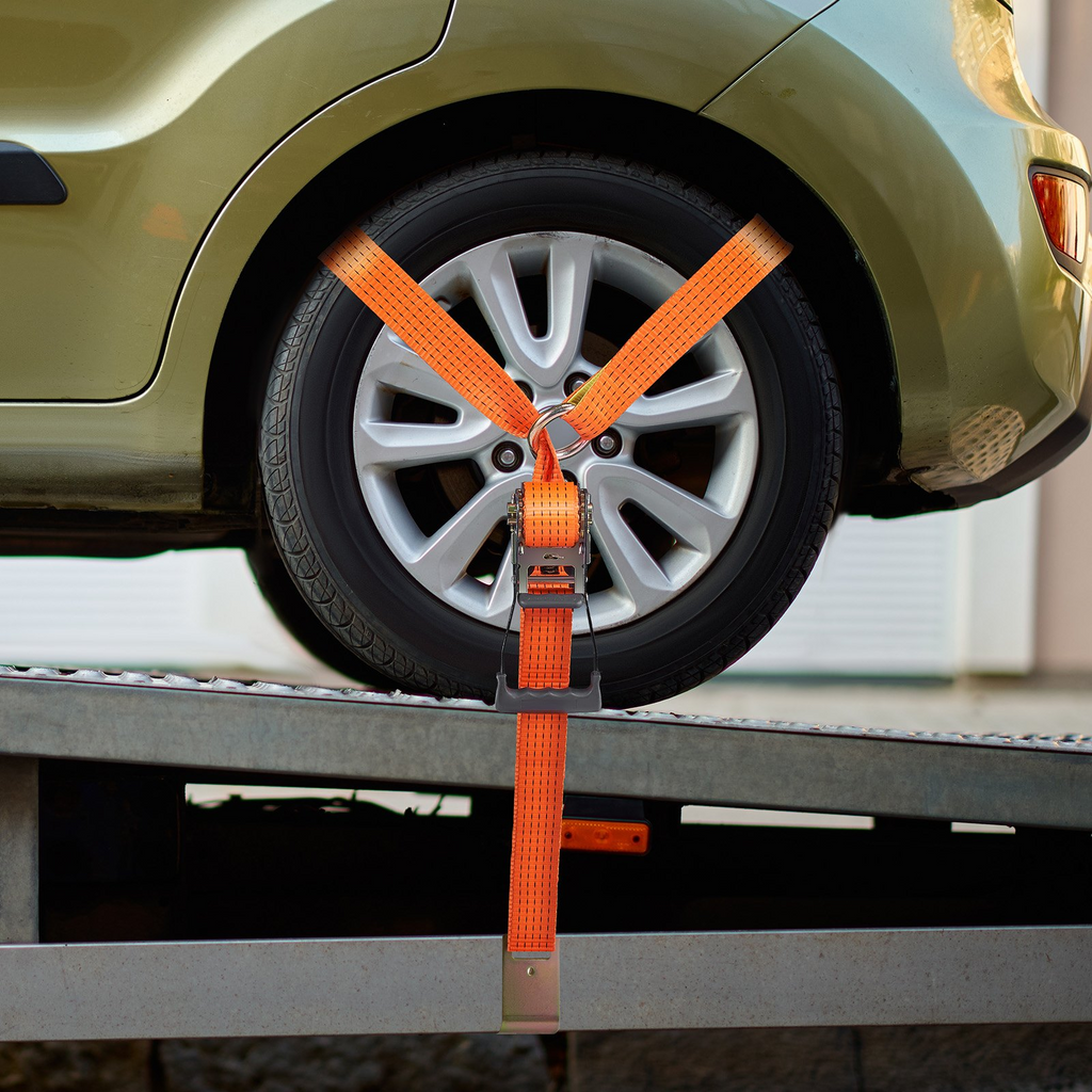 VEVOR - Kit de correas de amarre para automóvil de 2" x 120" carga de trabajo de 5512 libras