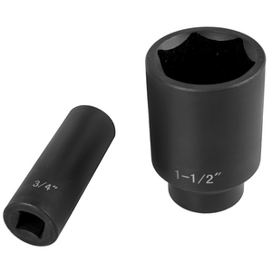 Juego de dados de impacto VEVOR de 1/2 pulgada 19 piezas de 6 puntas