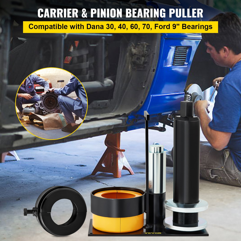 Extractor de cojinetes de piñón y portador VEVOR compatible con cojinetes Dana 30 40 60 70 Ford de 9"