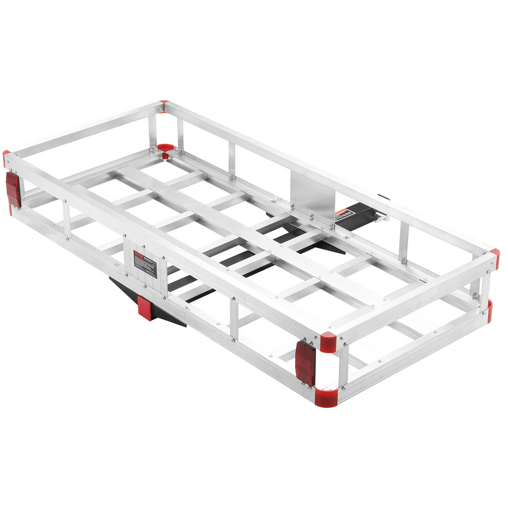 VEVOR Portaequipajes de enganche de remolque de 49,4 x 22,4 x 7,1 pulgadas capacidad de carga de 500 libras