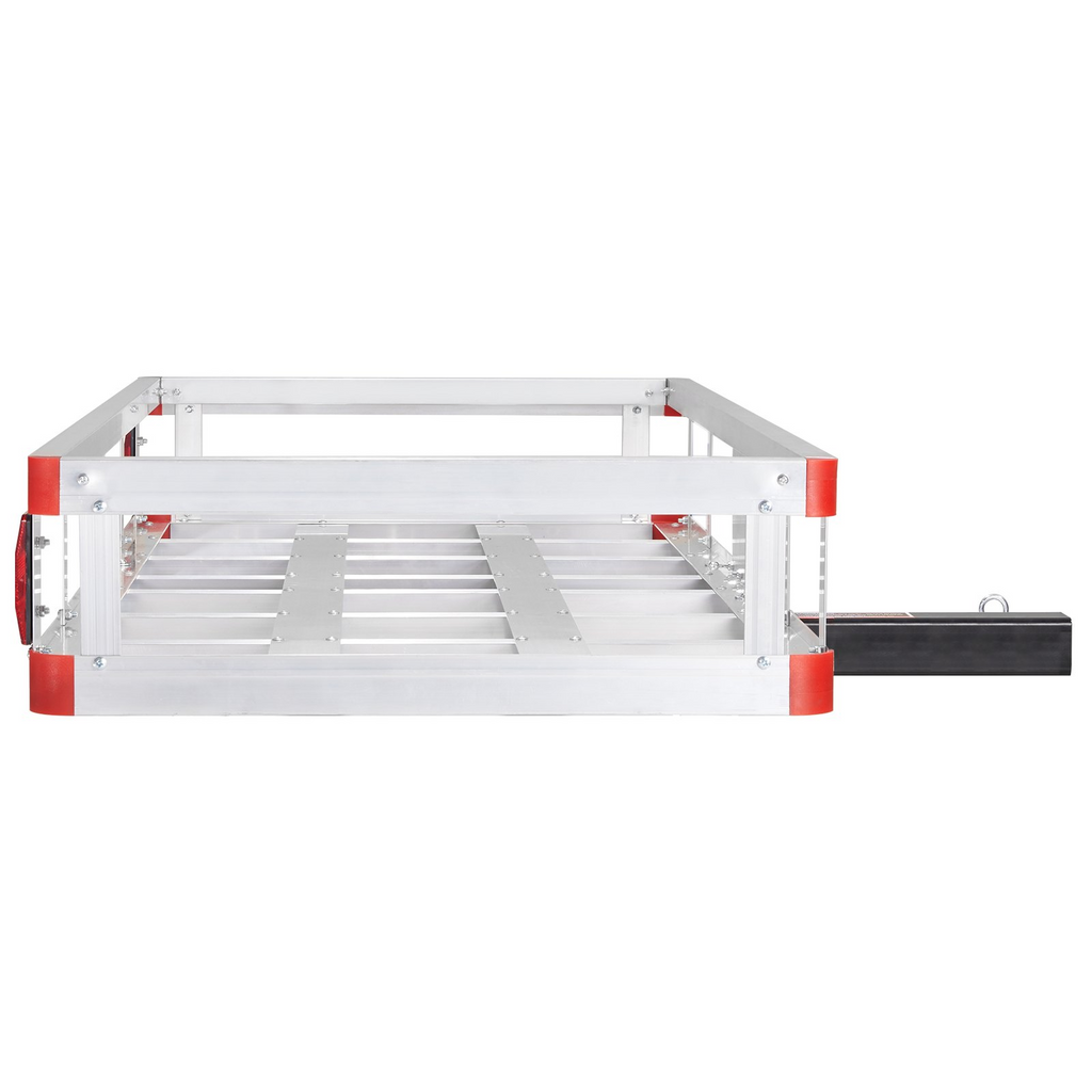 VEVOR Portaequipajes de enganche de remolque de 49,4 x 22,4 x 7,1 pulgadas capacidad de carga de 500 libras