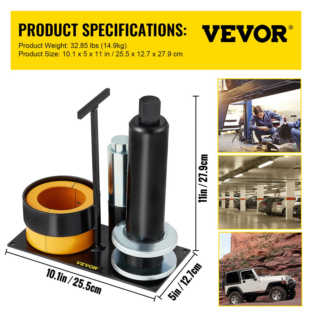 Extractor de cojinetes de piñón y portador VEVOR compatible con cojinetes Dana 30 40 50 60 70 80 Ford 10,25"