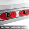 Calentador de alimentos eléctrico comercial 5 ollas de 18 cuartos de galón de 7 pulgadas de 220 V 3750 W