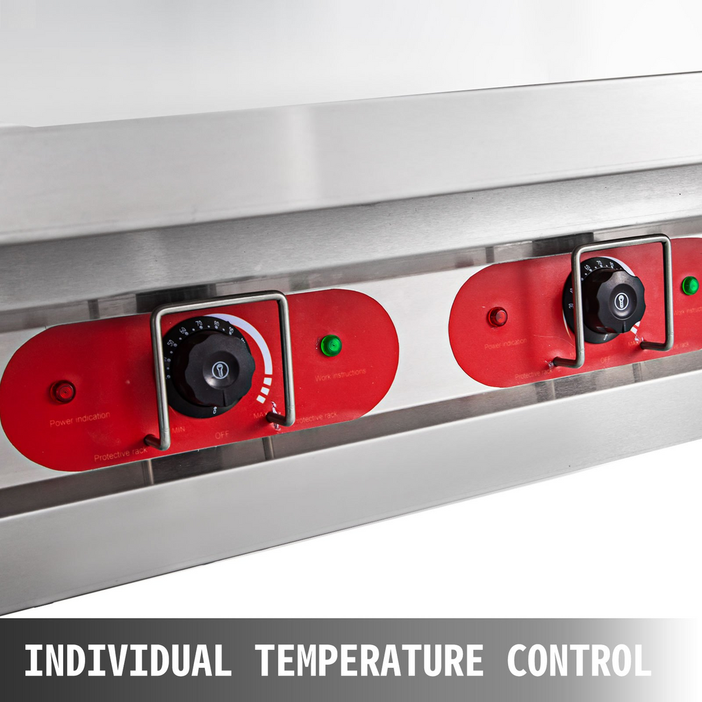 Calentador de alimentos eléctrico comercial 5 ollas de 18 cuartos de galón de 7 pulgadas de 220 V 3750 W