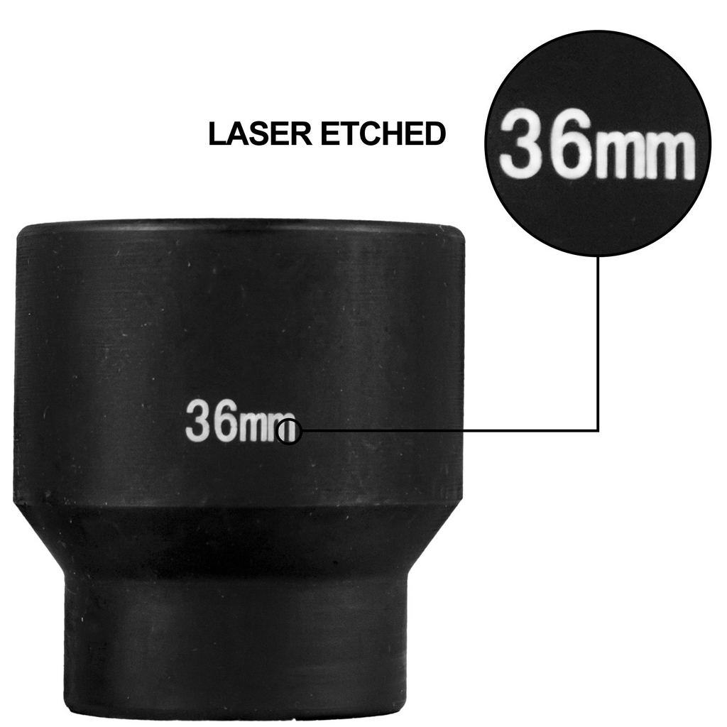 Juego de vasos de impacto VEVOR de 1/2 pulgada 26 piezas