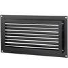 VEVOR - Respiradero para cimientos contra inundaciones 20 cm de alto x 40 cm de ancho para reducir los daños en los cimientos y el riesgo de inundaciones color negro