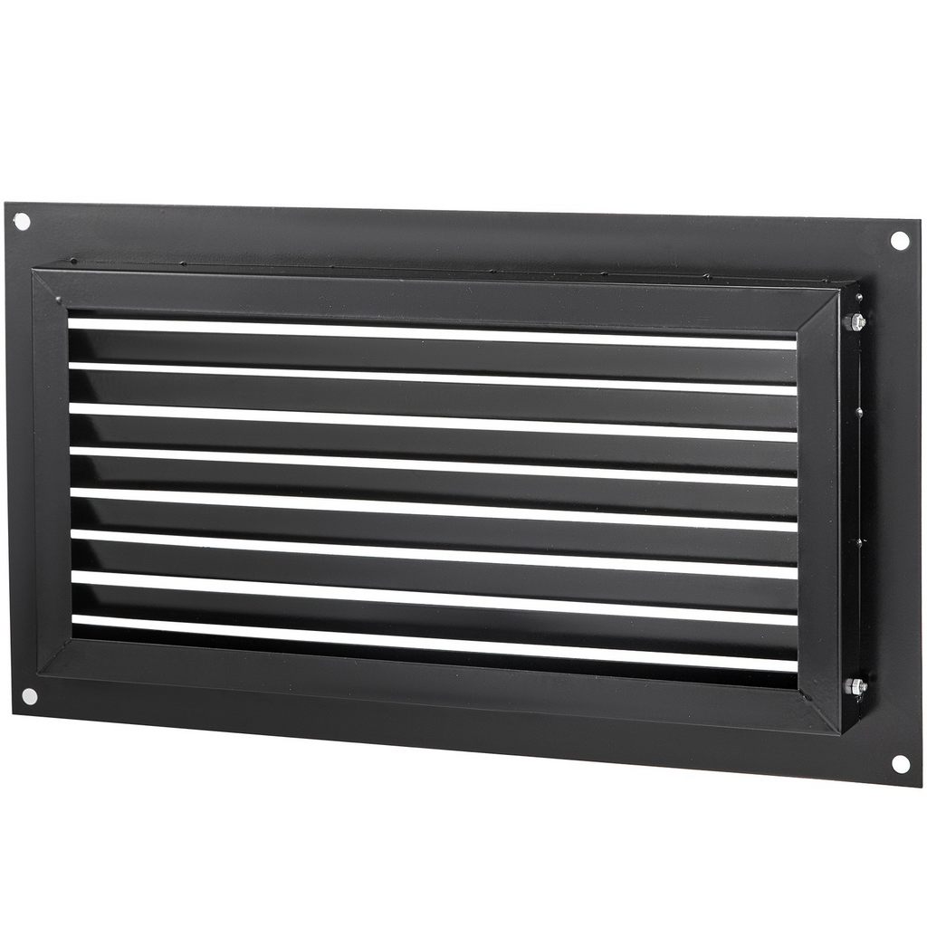 VEVOR - Respiradero para cimientos contra inundaciones 20 cm de alto x 40 cm de ancho para reducir los daños en los cimientos y el riesgo de inundaciones color negro