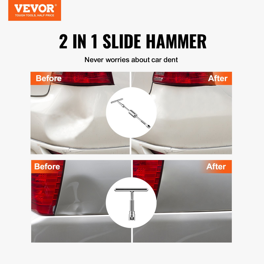 Herramienta para levantar abolladuras de carrocería de coche, kit de reparación para quitar granizo sin pintura