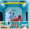 Cabina de pintura inflable VEVOR de 13 x 8 x 8 pies con sistema de filtro de aire y 2 sopladores para automóviles y motocicletas