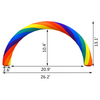 Arco iris inflable VEVOR de 26 pies x 10 pies con soplador de 110 W