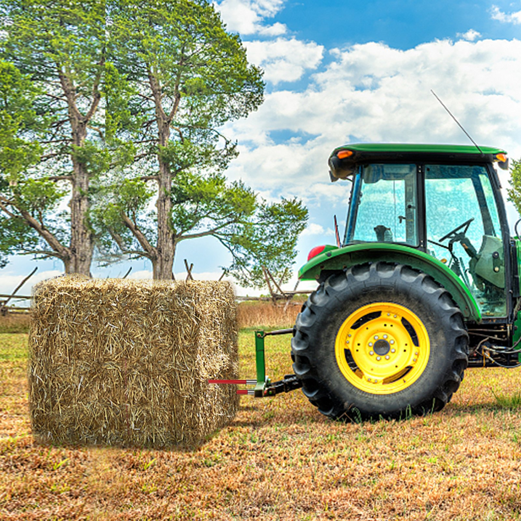 Par de lanzas para heno de 39" de 3000 lb de capacidad de fijación rápida de 1 3/4"