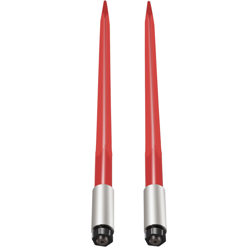 Par de lanzas para heno de 39" de 3000 lb de capacidad de fijación rápida de 1 3/4"