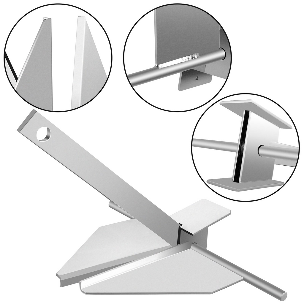 VEVOR Kit de ancla para barco de 13 lb barcos de 20' a 32'