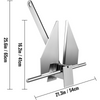 VEVOR Kit de ancla para barco de 13 lb barcos de 20' a 32'