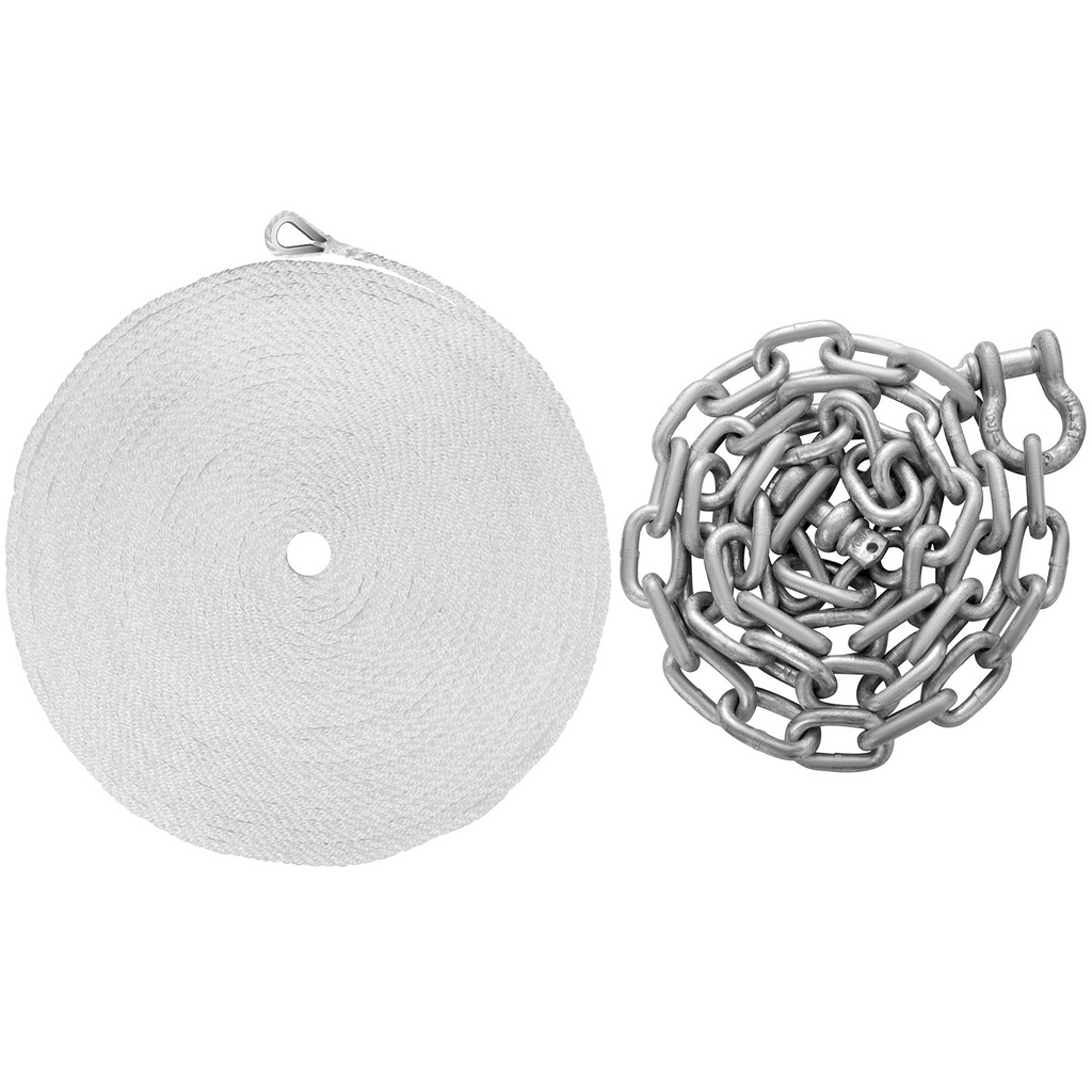 VEVOR Kit de ancla para barco estilo Fluke de 8,5 lb de acero galvanizado en caliente