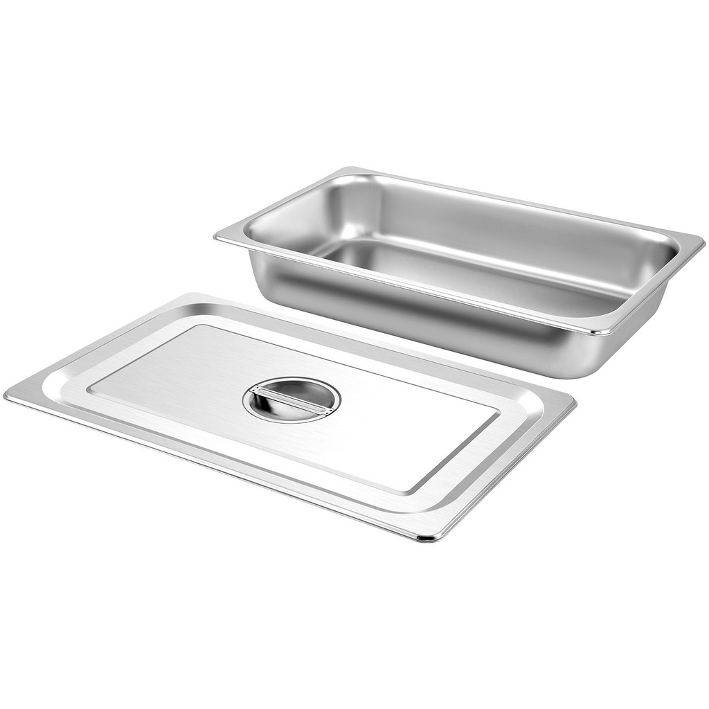Juego de 4 sartenes para mesa de vapor de 20,9 x 12,8 x 3,9 pulgadas de profundidad de 13 l