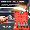 VEVOR - Kit de 28 piezas de manguitos de extracción y presión