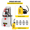 Kit de control de paquete de unidad de 12 V para remolque volcador con bomba hidráulica de doble efecto de 3 cuartos