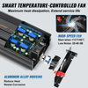 Inversor de onda sinusoidal pura VEVOR de 3500 vatios inversor de corriente de CC de 12 V a CA de 120 V para automóvil con puerto USB pantalla LCD control remoto y tomas de CA (GFCI)