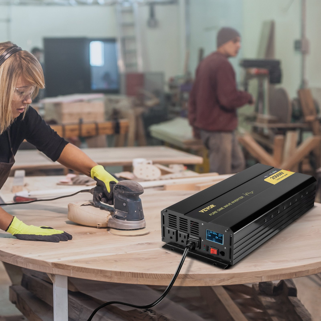 Inversor de potencia de 2500 vatios inversor de CC de 12 V a CA de 120 V