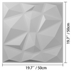 VEVOR - Paquete de 13 paneles de PVC ondulado 3D de color blanco diamante de 19,7 x 19,7 pulgadas para decoración de paredes interiores