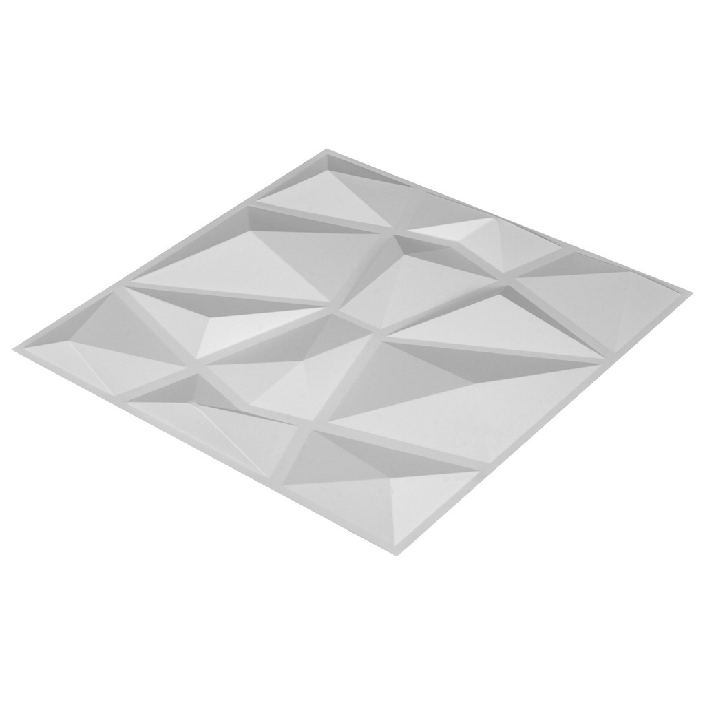 VEVOR - Paquete de 13 paneles de PVC ondulado 3D de color blanco diamante de 19,7 x 19,7 pulgadas para decoración de paredes interiores