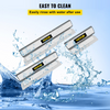 Juego de cuchillas para desnatadora VEVOR cuchillas de 25 + 40 + 60 cm + mango de extensión de 35"-78" cuchillo de construcción de acero inoxidable europeo