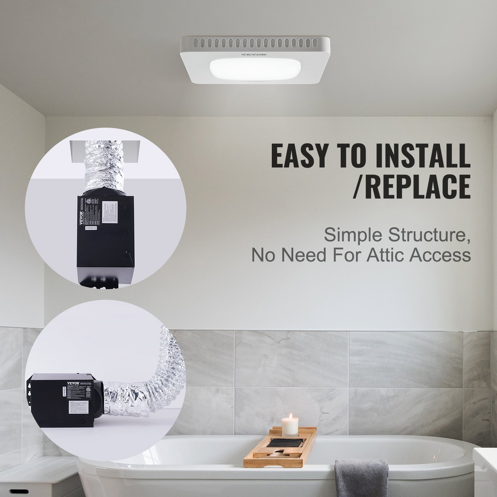 Ventilador de baño VEVOR de 110 CFM