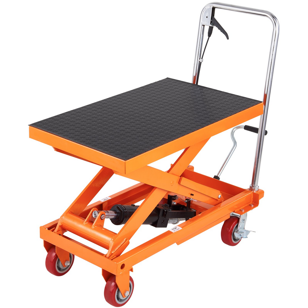 Mesa elevadora hidráulica VEVOR capacidad de 1100 libras altura de elevación de 35,4"