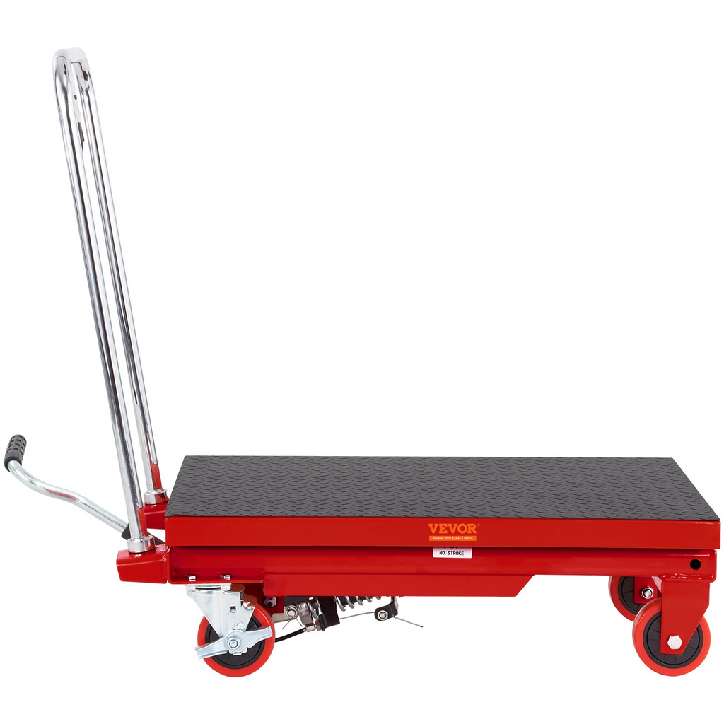Mesa elevadora hidráulica VEVOR capacidad de 500 libras altura de elevación de 28,5"