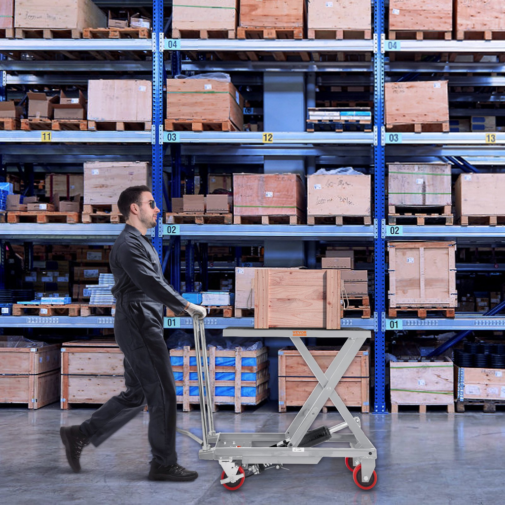 Mesa elevadora hidráulica VEVOR capacidad de 500 libras altura de elevación de 28,5"