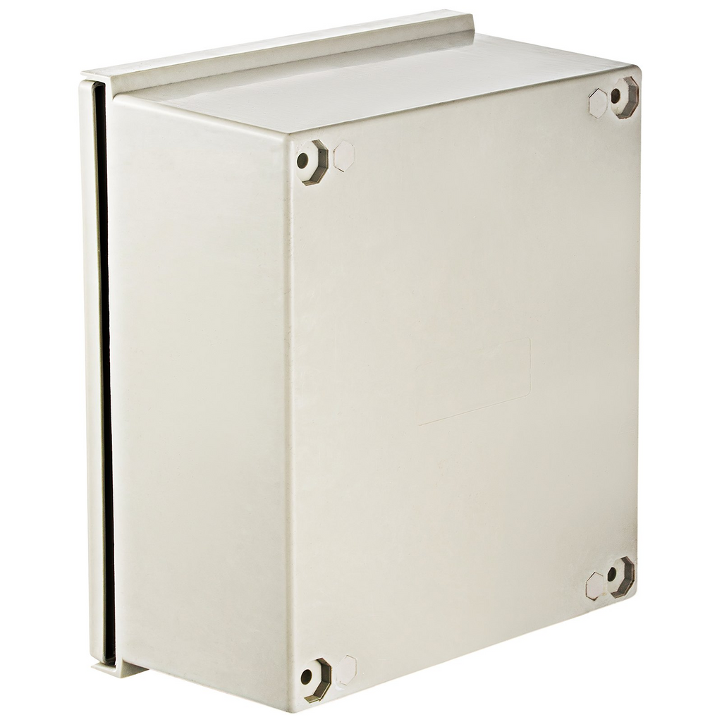 Caja eléctrica de fibra de vidrio VEVOR de acero inoxidable, 12 x 10 x 6'' NEMA 4X, IP66, resistente al agua y al polvo.