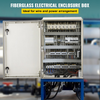 Caja de acero NEMA VEVOR, caja eléctrica de fibra de vidrio NEMA 4X de 24 x 16 x 9'', resistente al agua y al polvo IP66