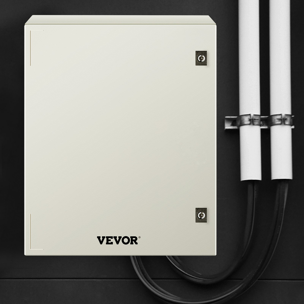 Caja de acero NEMA VEVOR, caja eléctrica de fibra de vidrio NEMA 4X de 24 x 16 x 9'', resistente al agua y al polvo IP66