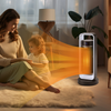 VEVOR Calentador de ambiente eléctrico con control remoto de termostato 1000 W/1500 W