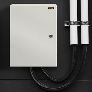 Caja de protección eléctrica VEVOR, 16'' × 12'' × 6'', caja de conexiones con bisagras de acero al carbono, IP66.