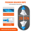 Cuerda de escalada estática VEVOR para exteriores de 32 pies con tensión de rotura de 26 KN alta resistencia de 0,4''/10 mm