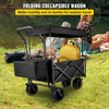 VEVOR Carrito de jardín plegable extragrande con toldo extraíble