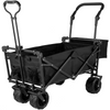 VEVOR Carrito de jardín plegable extragrande con toldo extraíble