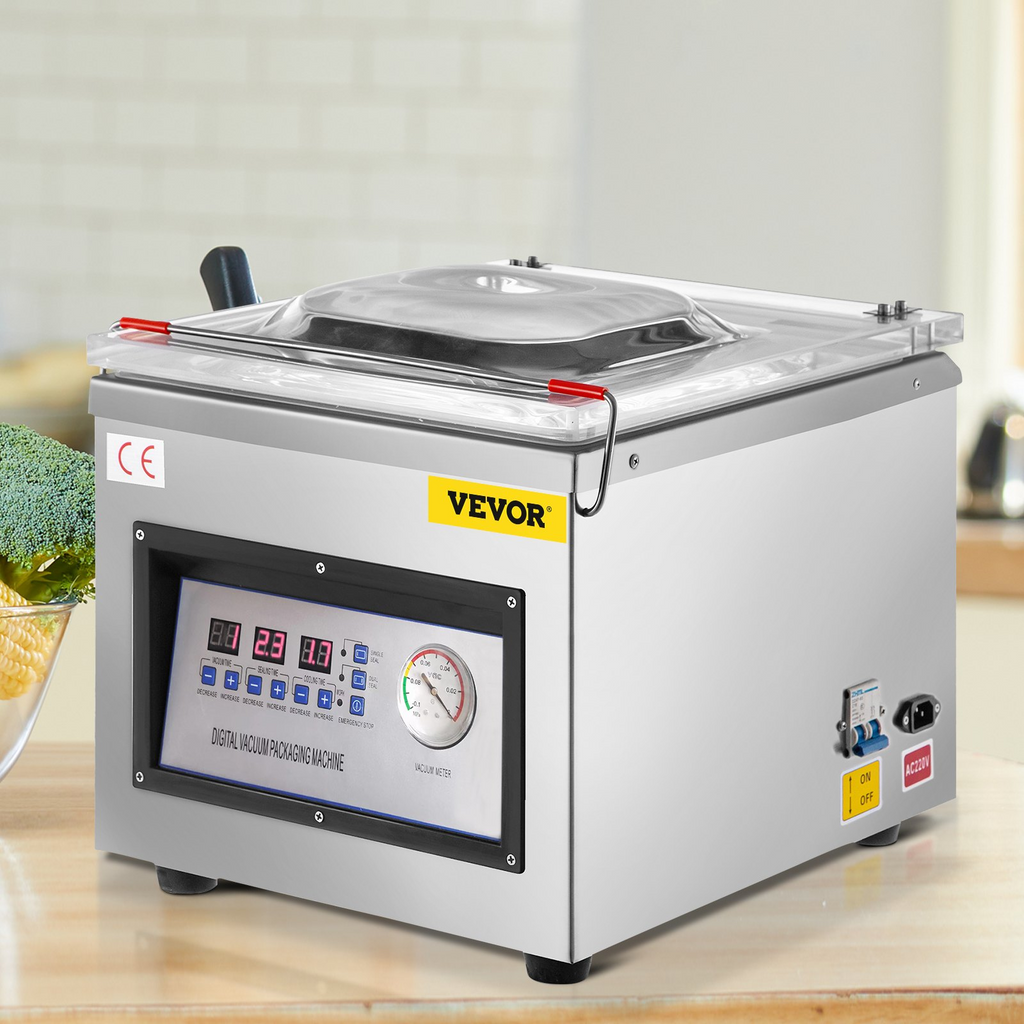 Selladora al vacío de cámara VEVOR DZ-260C para alimentos de cocina de 110 V