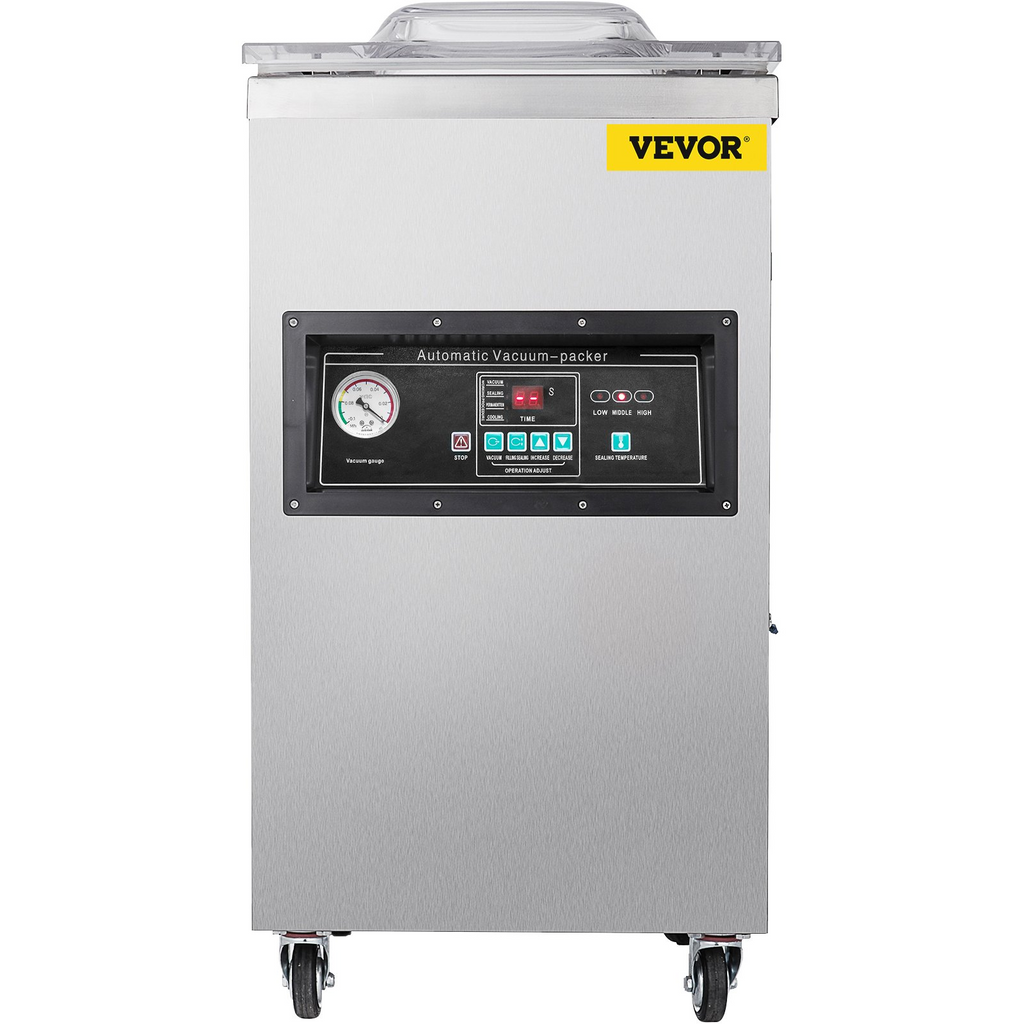 Selladora al vacío de cámara VEVOR potencia de sellado de 600 W longitud de sellado de 15,7"